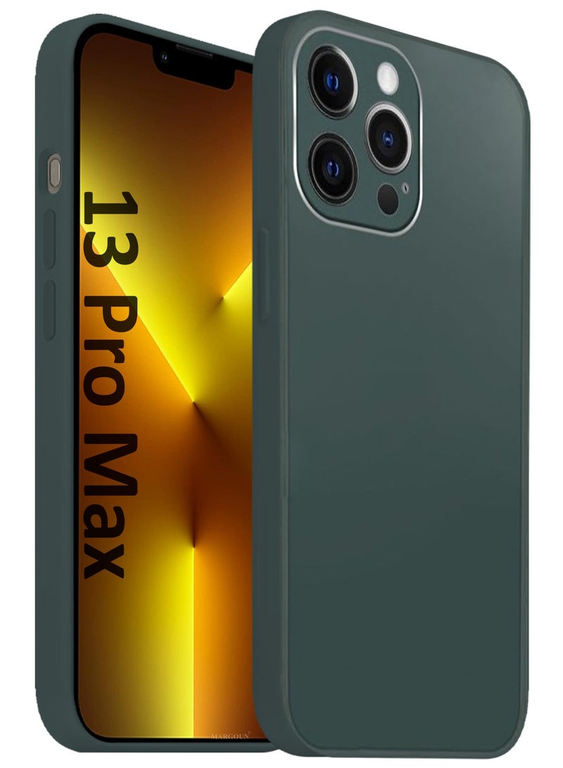 CATANES HiCool Glossy Hard TPU Case for iPhone 13 Pro Max - Full Coverage , Anti Finger Print , Anti Yellowing , Shockproof Slim Fit Design- Green - Image 1